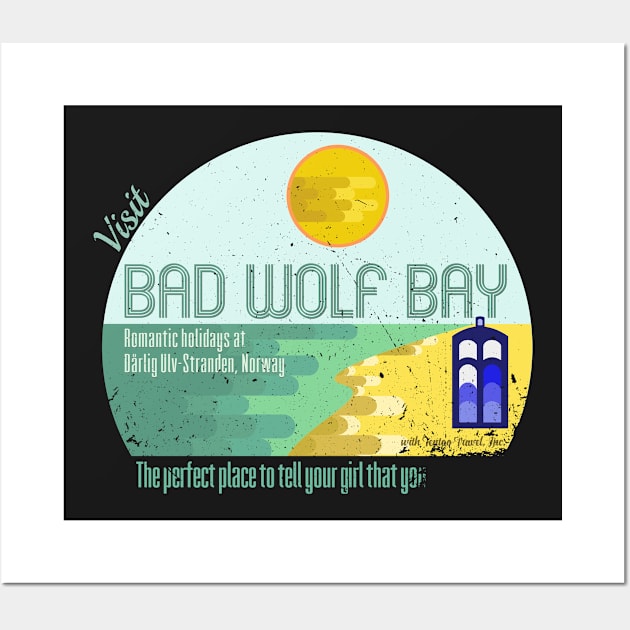 Visit Bad Wolf Bay Wall Art by Fellball